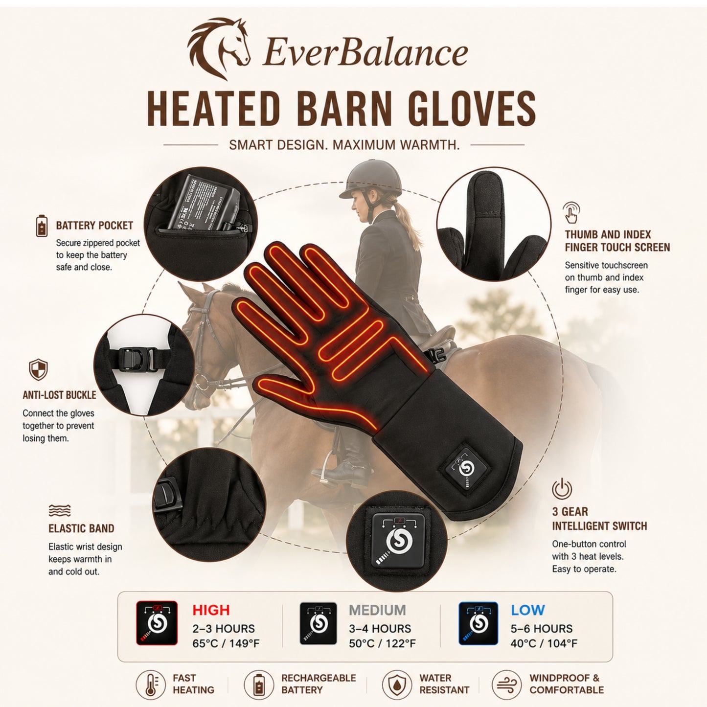 Everbalance heated gloves